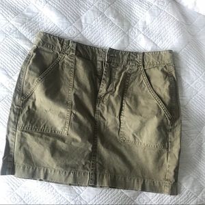 Madewell khaki skirt
